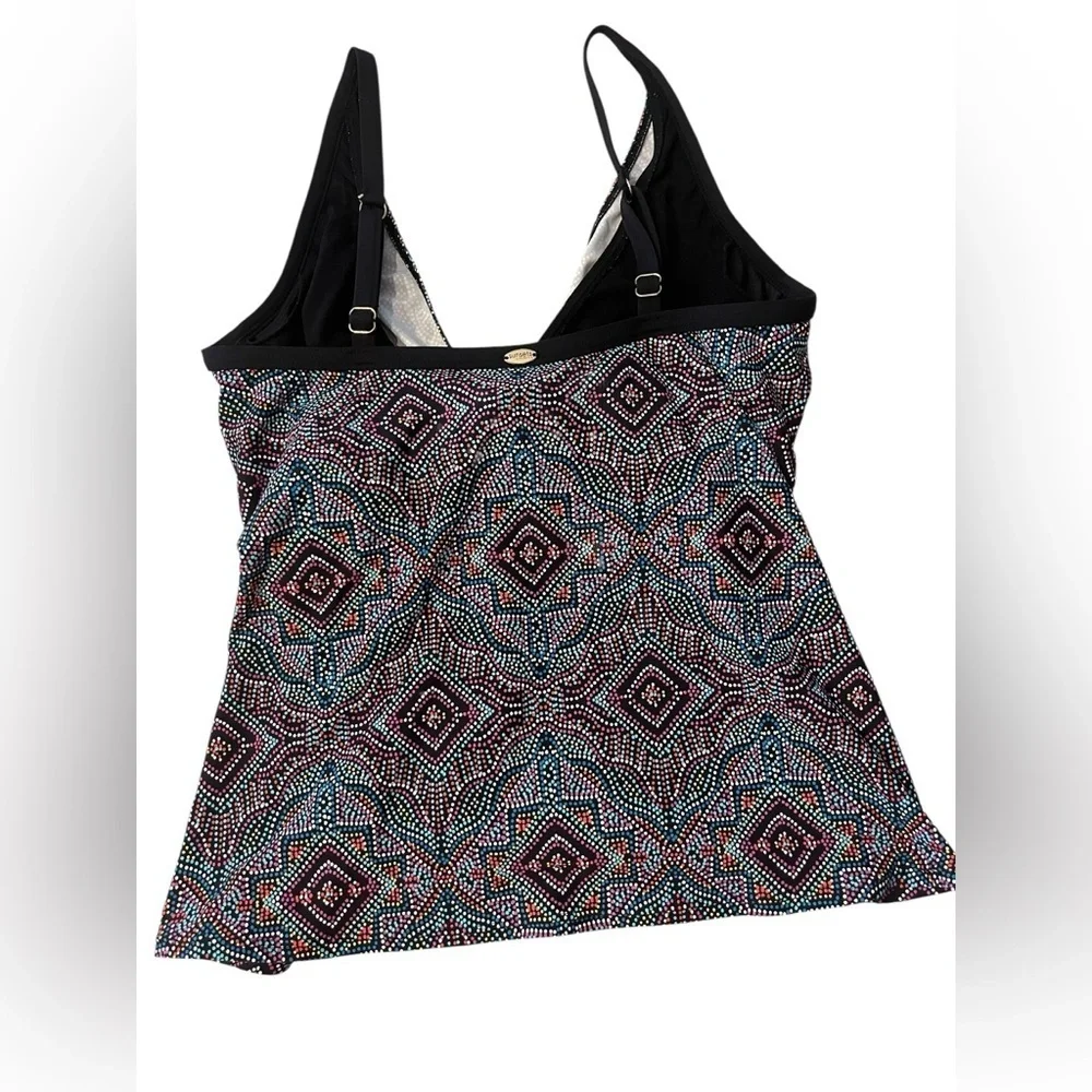 Sunsets ZANZIBAR Underwire Tankini and Swim Bottoms Sz 36DD and Sz L Bottom